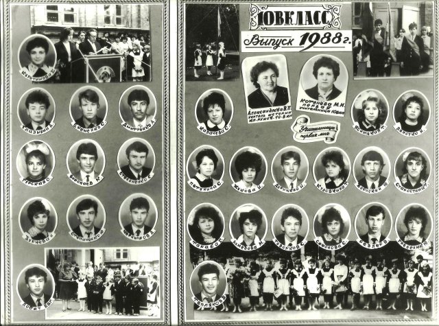 Выпуск 10 В, школа №1, 1988 год
